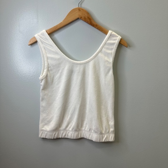 Black Tape Swim suit cover cropped tank top 2piece bundle Pink and White size S - Picture 3 of 13